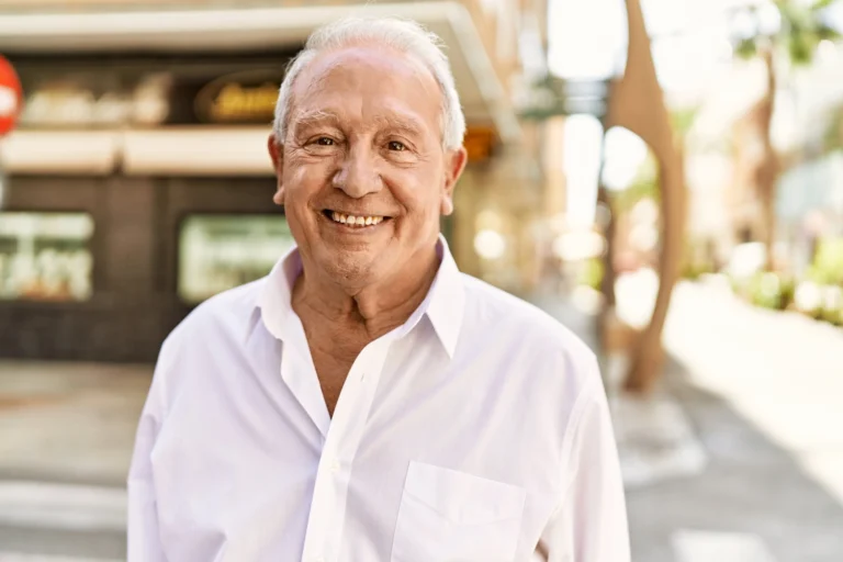 elderly man covered by hometown insurance agency